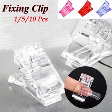 1/5/10pcs Nagelspitzen Clip Transparent Finger Gebäude Gel Verlängerung Nägel .