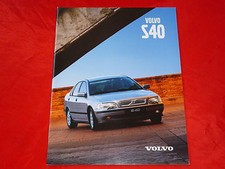 VOLVO S40 Typ V 1.6 1.8 2.0 2.0T T4 TD Prospekt Brochure Depliant Folleto 1999