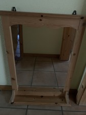 wandspiegel Im Holzrahmen mit Ablage