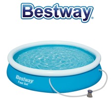 Bestway Fast Set Poolset 366 x 76 cm Swimmingpool Schwimmbecken + Filteranlage