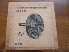 Präzisions-Universal-Sechsbackenfutter  f. Uhrmacher-Drehbank U-6 B-F. 63 Koch