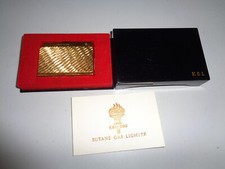 FEUERZEUG Gas Lighter KBL 500 Butane Farbe Gold vintage strukturiert -gebraucht-