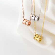 Damen Halskette mit Anhänger Zylinder echt Sterling Silber 925