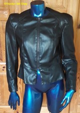 ⚠️?HÜBSCHE ZARA BASIC JACKE?LEDEROPTIK?CHIC & STYLISH?Größe M?SCHWARZ