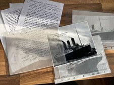 Titanic Bilder Brief Kopie Abzüge Milvana Dean Titanik