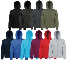 FRUIT OF THE LOOM KAPUZENJACKE SWEATSHIRT M bis 5XL JACKE SCHWERE QUALITÄT