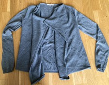 ESPRIT Strickjacke Gr. XS 34 grau Bolero-Blazer Viskose