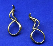 Pierre Lang Ohrstecker gedreht, vergoldet 