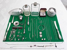 Alle massiven Silber Restposten Schmuck, Ring, Ketten, Parfümflaschen, zu reparieren, Ersatzteile
