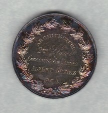 1864 Frankreich Akademie für Malerei und Skulptur von Valenciennes Silbermedaille.