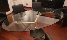 Draenert Design Tisch Titan, Esstisch Glas Glastisch Funktion ausziehbar, Berlin