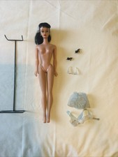 Seltene Vintage Pferdeschwanz Barbie Puppe #5 um 1961 Original Standschuhe Sonnenbrille