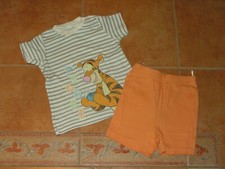 C&A zweiteiliger Schlafanzug Pyjama Shorty Tigger Motiv Gr. 92
