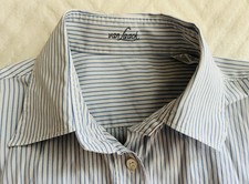 Van Laack Venus Damen Bluse weiß blau Streifen 38-40 neuwertig