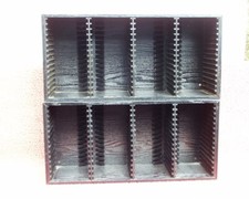 2 St. CD Regal für je 60 CDs Federmachanik Schwarz Sehr Guter Zustand (Int.13)