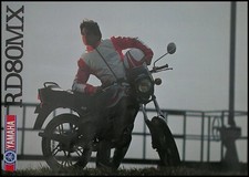 Yamaha  RD80MX Prospekt 1982 4 Seiten 