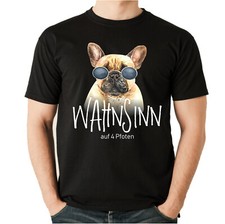 French Bulldog Wahnsinn 4 Pfoten UNISEX T-SHIRT Bully Motiv by SIVIWONDER