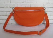 Bauchtasche Umhängetasche Crossbody-Bag Hüfttasche XL echtes Leder Italy-Design