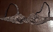 Luxus! BARBARA Bügel BH Spitze 75B Grau; hat NUR unsere Puppe getragen))