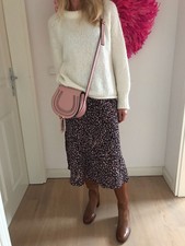 Zara Leder Stiefel Schaftstiefel Neu Gr. 39 Braun/Cognac