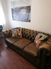 Chesterfield Sofa Echtleder  Luxus – 3 Sitzer