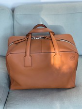 Loewe Goya Weekender Bag Tan Leather Large