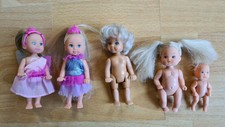 Barbiepaket: 5x Steffi Love Kinder: 2x Evi Love Feen, 1 Baby,1 Junge,1 Kleinkind