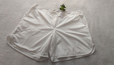 Odlo Tennis Shorts Hose Gr.42 weiß Taschen Zipper Leuchtstreifen Balltaschen