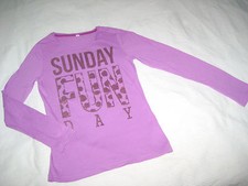 ESPRIT Langarm Long Shirt lila Gr. M L 146 152 