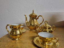 Bavaria Porzellan Kaffeeservice Mokka gold