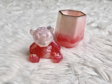 Diy 2er Set Bär + Deko Becher weiß/rosa Epoxy Epoxid Harz Unikat