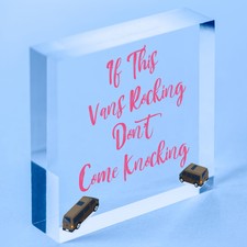 Wenn Vans Rocking Dont klopfen hölzerne hängende Plakette VW Camper Van Schild Geschenk