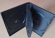 10 Stück - 4 Fach für 4DVD´s - 14 mm DVD leer Hüllen - Normale breite