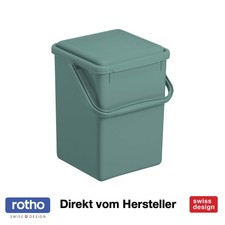 Rotho Biomülleimer Komposteimer für die Küche 9l BIO aus Kunststoff 