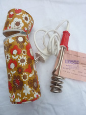 173  70iger Jahre 1 Tauchsieder Reisetauchsieder in Blümchenbox Camping Garten