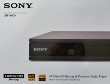 ***Sony UBP-X800 4K UltraHD Blu-Ray DVD Audio Player Schwarz OVP***