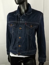 LEVI´S DAMEN JEANS JACKE DESTROYED HOODIE RETRO SWEATJACKE VINTAGE DESIGNER S 36