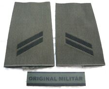 Aufschiebeschlaufen Heer Obergefreiter schwarz/oliv  Bw Dienstgradabzeichen