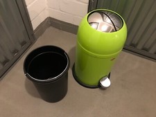 WESCO Kickmaster Junior Mülleimer - 12 L, Lemongrün (180312-20)