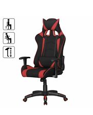 WOHNLING AMSTYLE FineBuy  Stoff Drehstuhl Rot  Gamer Schalensitz NEU