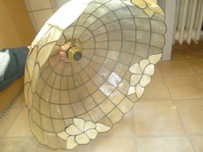 Tiffany Honsel 45cm Decken Lampe Hänge leuchte Muschellampe Capiz Perlmutt Stil