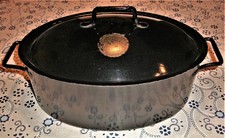 Alter bzw. älterer ovaler Emaille Bräter Topf Kochtopf guter Zustand!