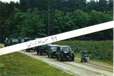 KVP-Foto DDR Oldtimer Volkspolizei VEB IFA Motorrad TS 250 KLKW Robur W 50 Jeeps