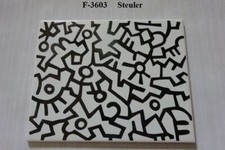 Retro Fliese Motivfliese 24,8 x 19,8 cm  F-3603 Einzelstück