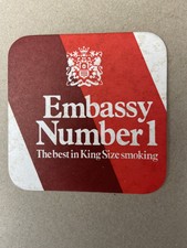 Vintage Botschaft Nummer 1 Biermatten Untersetzer x 1