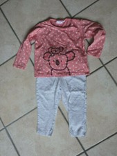 Jogginganzug für Mädchen Gr. 86/92 von impidimpi in rosa / grau