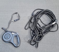ZOOFARI Hundeleine Ergo Griff 5m auto Ausziehleine & ANIONE 10m Schleppleine SET