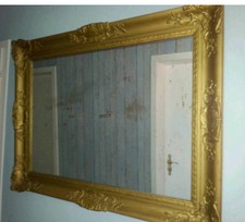 Wunderschöner alter Bilderrahmen Spiegel Gold von Conzen 90x120 cm Barock edel 