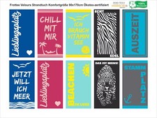 Frottee-Strandtuch Strandlaken Badetuch 90x170cm 100% Baumwolle