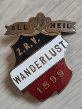 Abzeichen PIN All Heil Z.R.V. Wanderlust 1899 Rad Fahrrad Radfahrer Verein